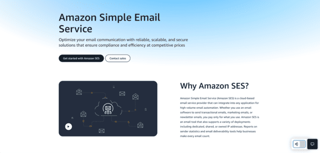 Servicio de entrega de email de Amazon SES