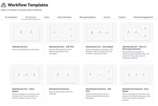 SlickText Abandoned Cart templates