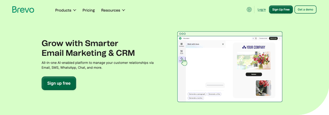 Software de email marketing Brevo, alternativa a Constant Contact