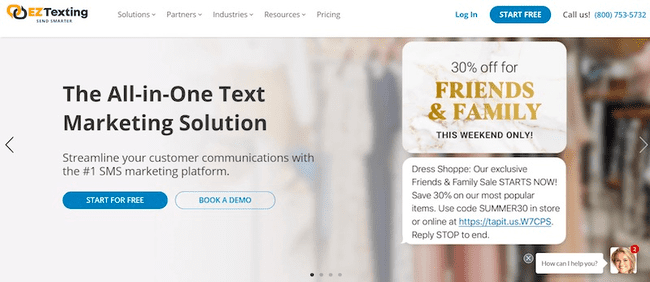 Software de marketing por SMS de EZ Texting