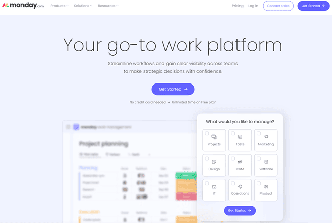 Tableros de trabajo de marketing automation de Monday.com