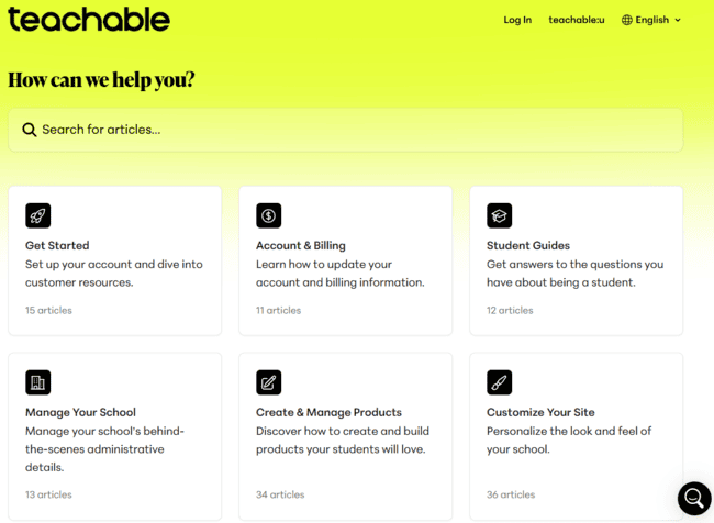 Teachable knowledge base