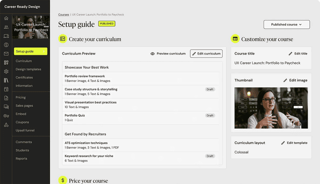 Teachable online course platform getting started review