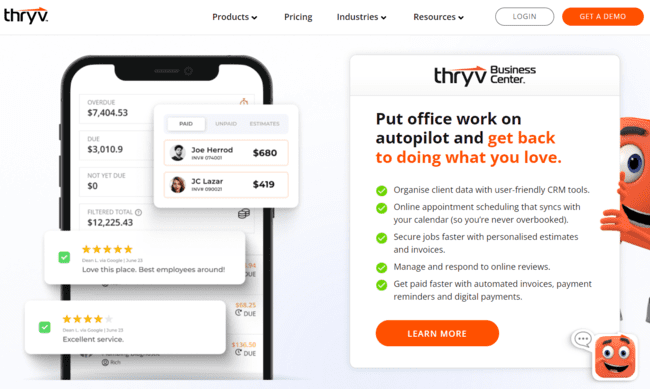 Thryv Business Center CRM software in Australia