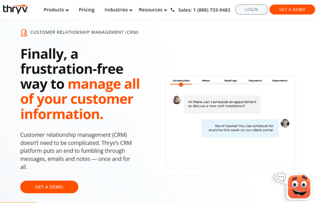 Thryv customer information management