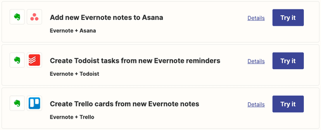 Use Zapier Zaps to keep notes with your tasks