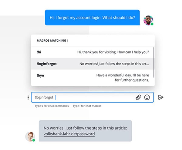 userlike demo screenshot