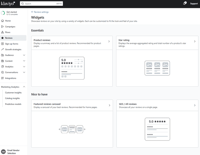 Widgets de reseñas de Shopify
