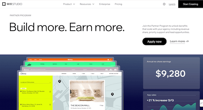 Wix software partner program