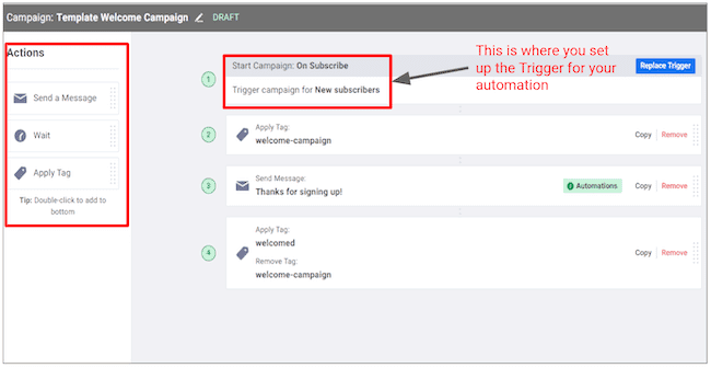 automatización de email de AWeber como alternativa a ActiveCampaign