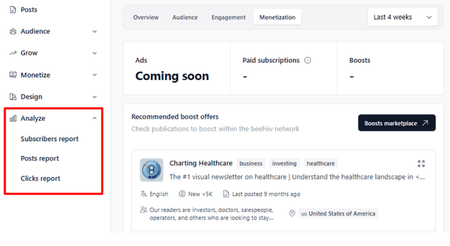 beehiiv 3D analytics