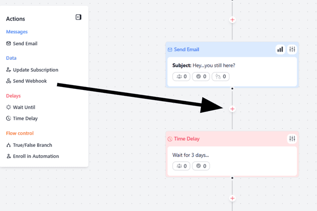 beehiiv marketing automation workflow editor