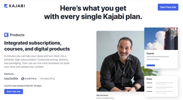 best online course software all in one Kajabi