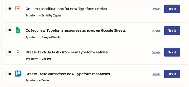 collect feedback and other info from forms using Zapier Zaps