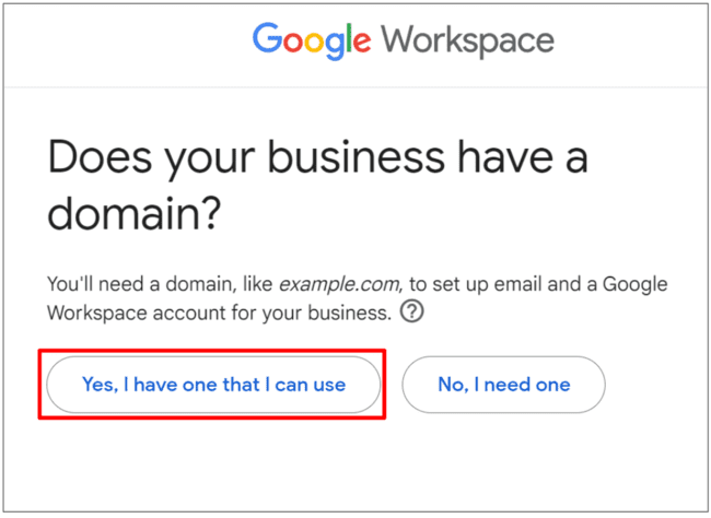 configurar un dominio personalizado existente en tu cuenta de Google Workspace