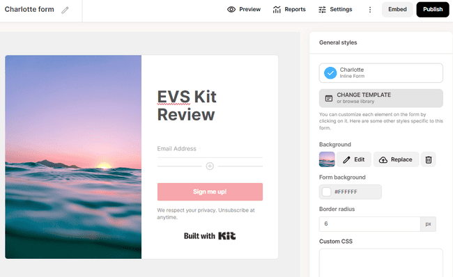 creador de formularios de Kit