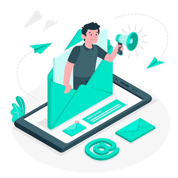 ilustración smtp de email