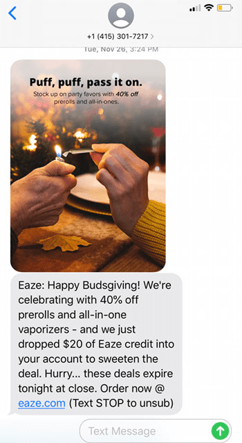 marketing por SMS Eaze