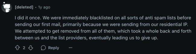 negative review of self hosted solutions