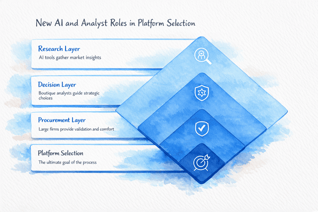 new AI and analyst roles in platform selection