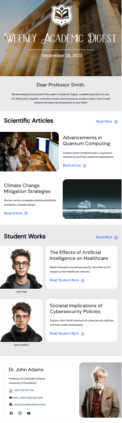 newsletter email template