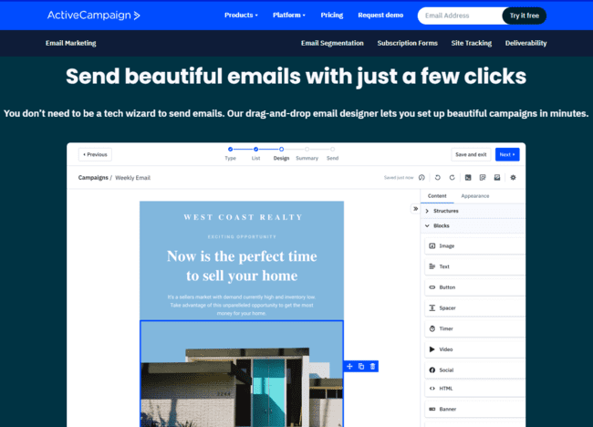 proveedor de servicios de email ActiveCampaign