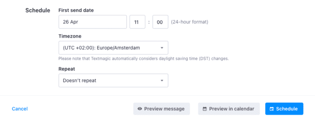 reseña de Textmagic programar SMS MMS mensajes de texto marketing