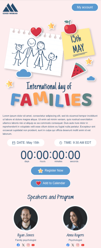 seasonal email template for schools