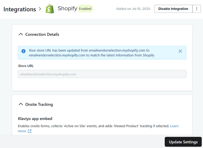 setting up an ecommerce store integration in Klaviyo