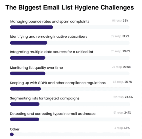 the biggest email list challenge
