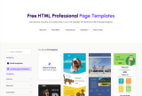Free HTML Landing Page Templates Beefree editor drag and drop